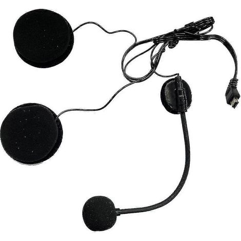 Casque de moto avec haut-parleur Bluetooth intégré, compatible avec les casques demi-jet (1/5)