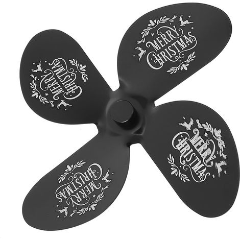Pales de Ventilateur de Cheminée Accessoires pour Poêle à Bois Silencieuses et Sûres en Alliage D'aluminium pour Fête Estivale (1/5)