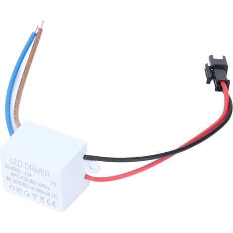 Alimentation LED 500mA 3W, Transformateur AC95-265V vers DC 2-4V pour Éclairage LED