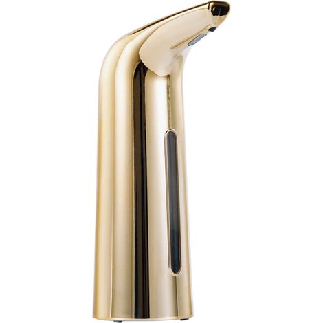 Automatic soap dispenser, smart touchless sensor, hands-free, gold color, adjustable speed. (1/5)