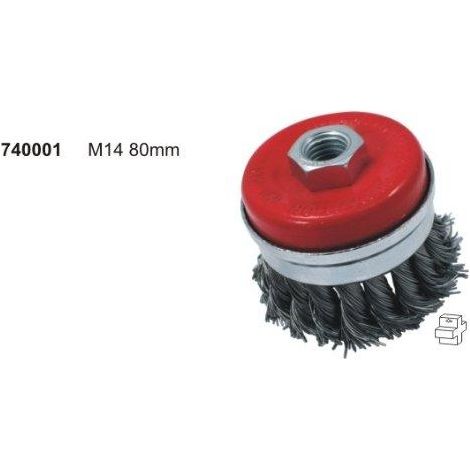 SPAZZOLA ACC. TAZZA PESANTE mm.80 M14