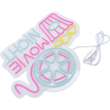 Film néon LED multicolore, luminosité réglable, décoration murale, prise USB (1/5)