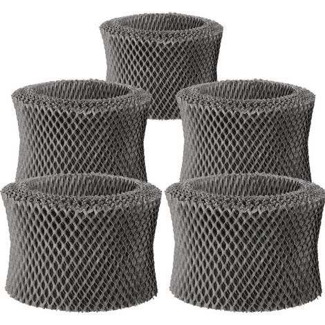 Paquete de 5 filtros para humidificadores HU4801/01, HU4803/01, HU4811/10, HU4813/10, HU4814/10 - Filtro de repuesto para FY2401/30 (1/4)