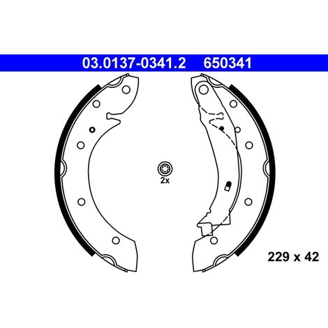 Jeu de mâchoires de frein ATE 03.0137-0341.2 CITROËN 16 100 912 80 4241 J8