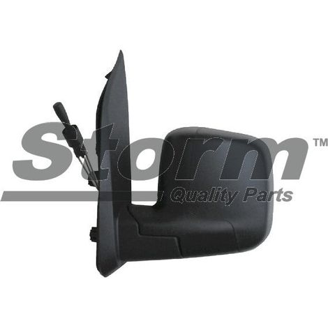 Rétroviseur extérieur gauche capotable noir pour Citroën Nemo Van