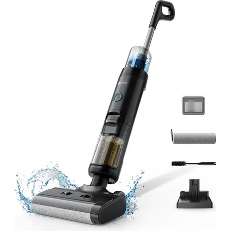 Lefant LS200 Aspirateur Balais Laveur sans Fil et Lavage, 20kPa, Autonettoyage Intelligent avec Racleur Résistant, 30 Min Autonomie, Design Anti-chevauchement, Aspirateur sans Sac pour Sols Durs