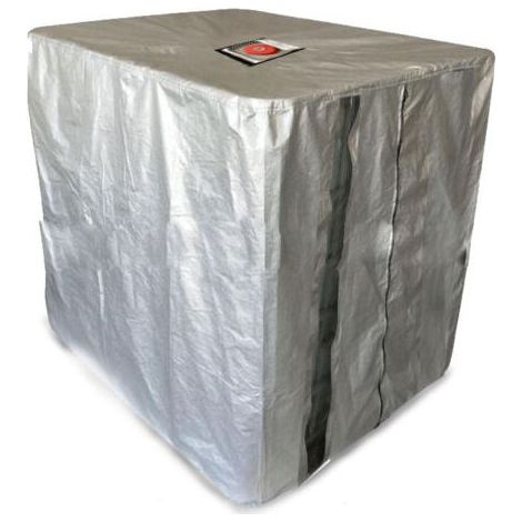 Bâche de réservoir d'eau, Bâche Couverture Réservoir IBC pour Cuve 1000L, Capôt de Protection Container Citerne Eau, Anti-poussière Anti-UV Anti-Pluie, 120x100x116cm (Gris) (1/5)