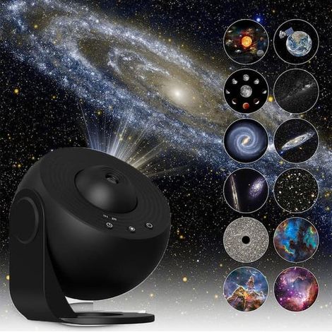 Projecteur Galaxie, Veilleuse Ciel Étoilé, pour Chambre d'Enfant/Salon, Lampe Globe Ciel Étoilé Voie Lactée Cadeaux Halloween/Noël (1/5)
