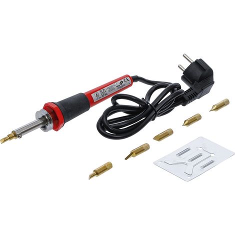 Fer a braser souder, pyrograveur 30w - 7 accessoires (1/4)