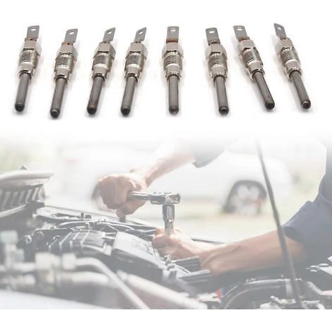 Bougies de préchauffage haute performance à démarrage rapide, remplacent les références 12563554. Accessoires auto, installation facile, lot de 8. Durables. (1/5)