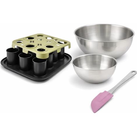 Set de 4 ustensiles de pâtisserie moule à gâteaux bols et spatule Zenker Bake Click and Go (1/5)
