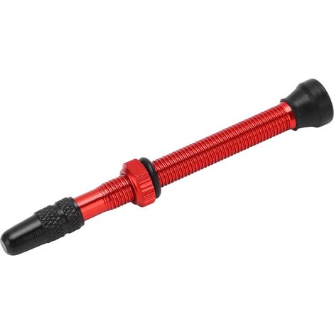 Vélo de montagne 60mm Tige de valve Presta en alliage d'aluminium Extension de valve tubeless vide Accessoire vélo Rouge (1/5)
