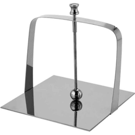 1 Porte-mouchoirs, Acier inoxydable, Cadre carré, Design simple, Pour restaurant et hôtel (1/5)