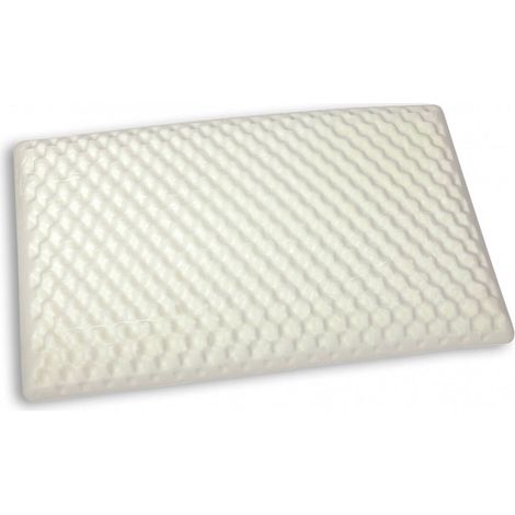 Talamo Italia - Guanciale Ruta, Cuscino per letto, Poggiatesta imbottito, Cuscinetto per camera da letto, Made in Italy, 73x43 h14 cm, Bianco