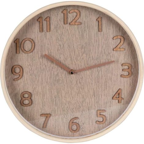 Horloge murale beige 38 cm (1/3)