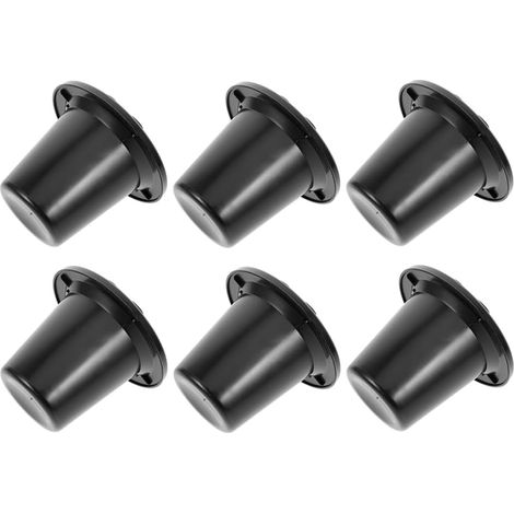 Lot de 6 Porte-Fleurs de Cimetière Noirs en Plastique Résistant aux Intempéries avec 16 Trous de Lotus, Inserts pour Vase Funéraire Stables et Adaptés la Décoration de Tombes (1/5)