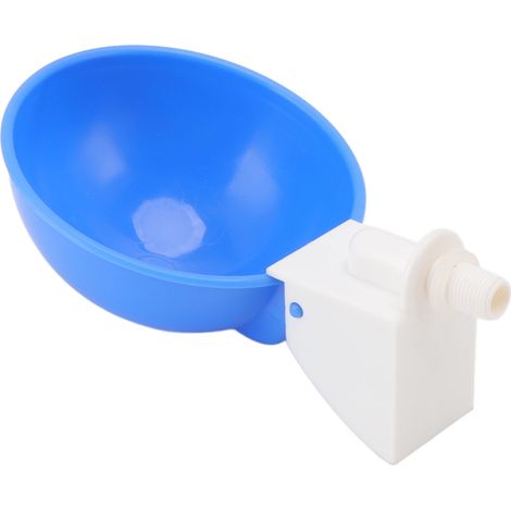 10 Stück G1/8 Außengewinde Hühnertränkebecher, verdickt, automatische Geflügeltränke für Wachteln und Vögel, blau (1/5)