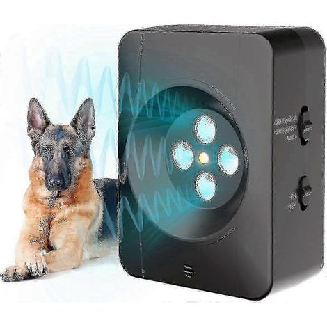 Dispositif anti-aboiements - Dispositif ultrasonique anti-aboiements, répulsif anti-aboiements pour chiens de pointe (2024) avec réglages ajustables pour animaux de compagnie