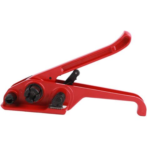 Machine à cercler manuelle avec tendeur de sangle en plastique et barre de pression pour feuillards de 12 à 16 mm (1/5)