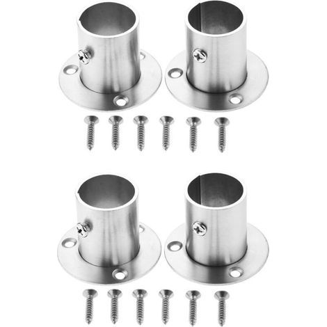 Brides en acier inoxydable 25 mm – Lot de 4 pour tuyauterie, armoires et supports – Résistantes et universelles (1/4)