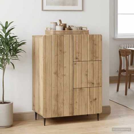 Buffet Chêne artisanal 66 x 34,5 x 91,5 cm Bois d'ingénierie (1/5)