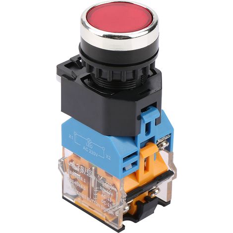 Selbstverriegelnder roter Druckknopf mit LED-Leuchte LA38-11DNZS (LA38-11DS) (1/5)