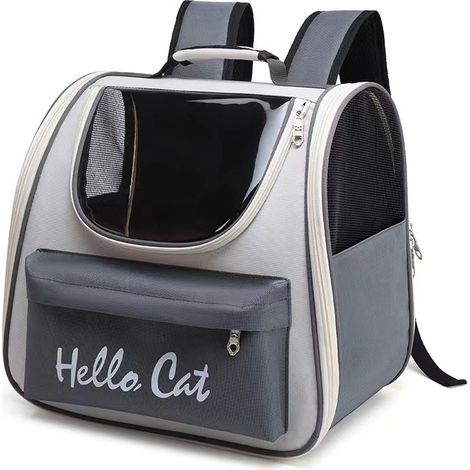 Sac à dos de transport pour chat, format capsule, bien ventilé