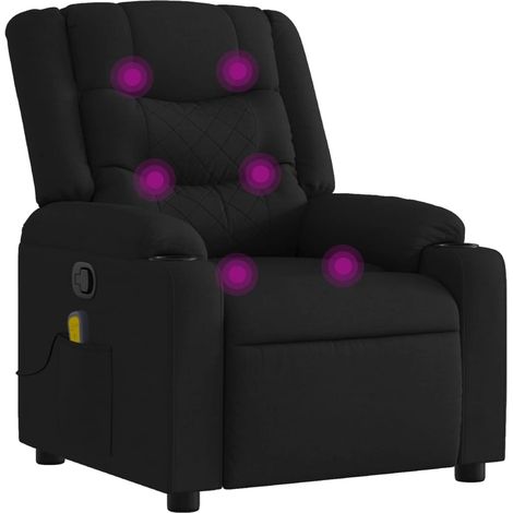 Maison Exclusive - Massagesessel Schwarz Stoff