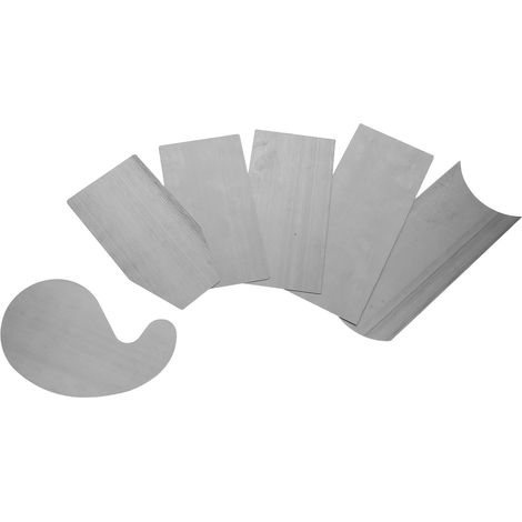 Lot de 6 Grattoirs Bois en Acier Trempé Multiforme pour Travaux de Précision, Outil de Grattage et Ergonomique Finition du Bois (1/5)