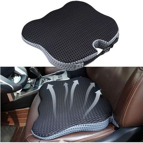 TAISHENGDA Autositzkissen, orthopädisches Sitzkissen, Bein- und Gesäßentlastung, für kleinere Fahrer, ergonomischer Memory-Schaum (1/5)