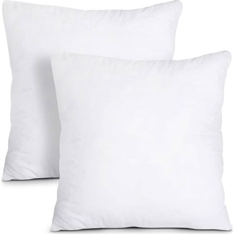 Coussins de Garnissage - YYV - 45 x 45 cm - Lot de 2 - Blanc - Intérieur (1/4)
