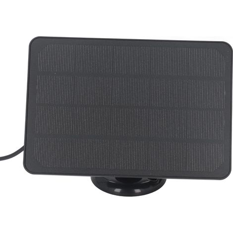 Panneau de charge solaire 10 W pour sonnette et caméras de surveillance - Faible consommation d'énergie, avec sortie CC (1/5)