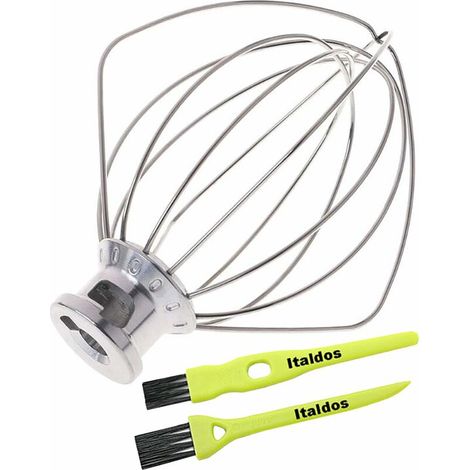 VURAHOME - Fouet à Fils K45WW compatible pour KitchenAid KSM90 K45 KSM150 en Acier Inoxydable Fouet Mélangeur Planétaire pour œufs et gâteaux (1/5)