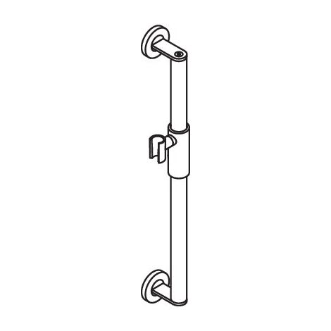 HEWI 900.33M000XA Support de prise de douche, Ø:32, L:600 (1/2)