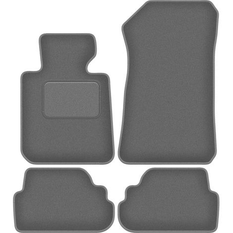 Alfombrillas de terciopelo color grafito para BMW Serie 1 E81 hatchback (2007-2012). (1/5)
