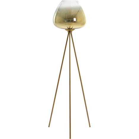 Light & Living - stehlampe - Mayson - gold - glas - dreibeinlampe