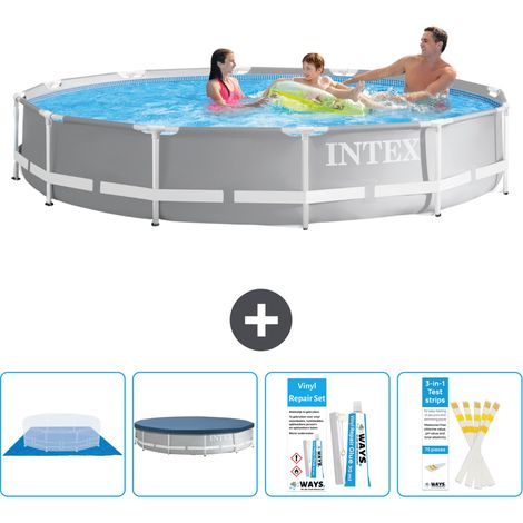 Intex Piscine Prism Frame Ronde - 366x76 cm - 5-pièces S22481