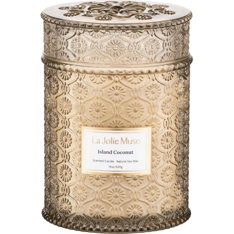Duftkerzen Glaskerzen Holzdocht Brenndauer 90h 539g Island Coconut (1/5)