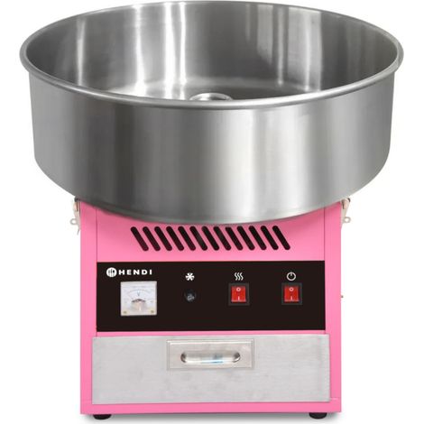 Macchina elettrica per zucchero filato senza coperchio, diametro 52 cm, 1200 W - Hendi 282731