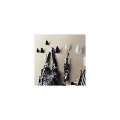 Kreatives Set aus 4 tropfenförmigen Wandhaken, modernes Design - Crezuo