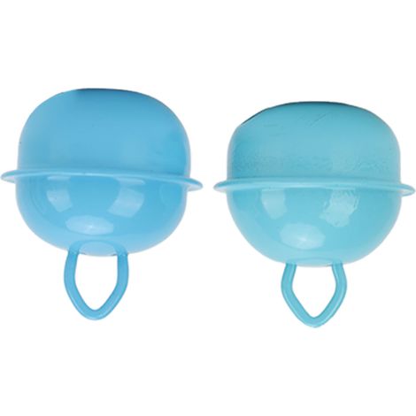 20 pièces Cloches de Noël Bleu Azur 22mm en Métal pour DIY Décorations et Bricolage (1/5)