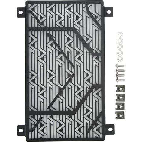Bouchon de radiateur de rechange en acier inoxydable pour grille de radiateur de moto NINJA 250 300 400 2018+ (noir) (1/5)