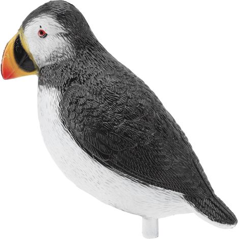 Figurine d'oiseau marin réaliste, sculpture d'oiseau marin en plastique sculptée à la main, décoration extérieure pour jardin, terrasse ou maison (1/5)