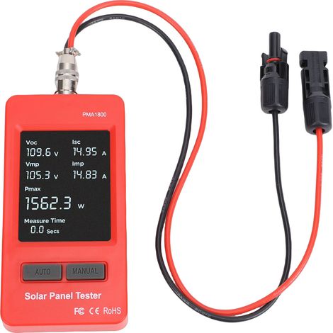 Testeur de Panneaux Solaires à écran LCD, Multimètre Haute Performance pour des Tests de Tension Fiables, adapté aux Amateurs Photovoltaïques 5-1800 W 0-60 A (1/5)