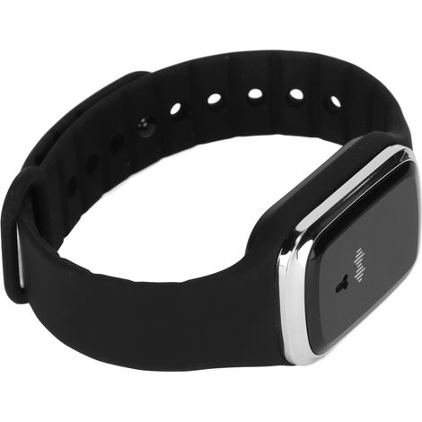 Montre anti-moustiques à ultrasons, charge rapide, 3 vitesses, bracelet USB ajustable pour adultes et enfants, noir (1/4)