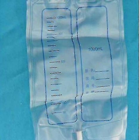Sac De Collecte D Urine - 1000 Ml - Pour Hommes - Plastique Transparent - 1 Piece (1/3)