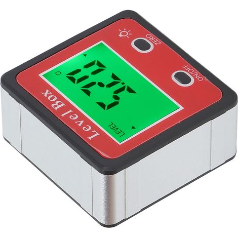 Digitale LCD-Wasserwaage, Präzisions-Neigungsmesser mit Digitalanzeige, Winkelmessgerät für Bauteile, hohe Genauigkeit (1/5)