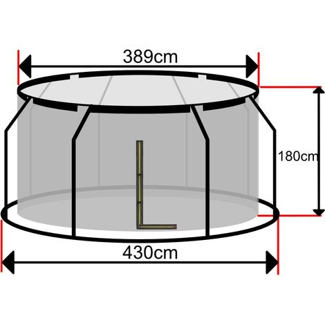 Filet Trampoline 430 sur Anneau Intérieur