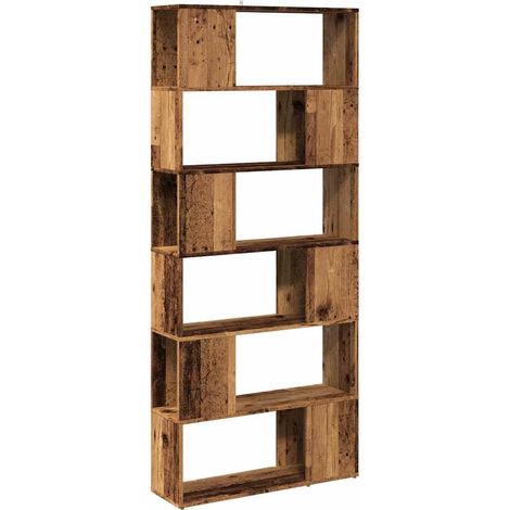 Maison Exclusive - Bücherregal/Raumteiler Altholz-Optik 80x24x186