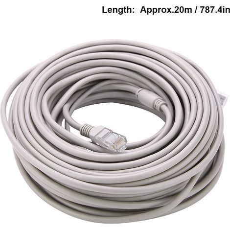 Ethernet RJ45 + DC 5M/10M/15M/20M CCTV-Kabel für IP-Kameras, NVR-System, 10Mbps-100Mbps (20M) (1/5)